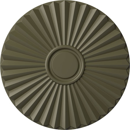 Ekena Millwork Shakuras Ceiling Medallion (For Canopies up to 5"), Hand-Painted Painted Turtle, 19 3/4"OD x 1 3/8"P CM20SHPTF